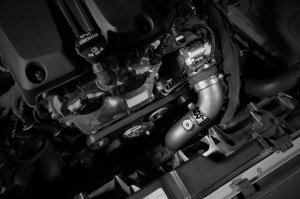 GMC Canyon Charge Pipe Kit - K&N Engineering - Aluminum Tube - Gunmetal Gray - `23-`24